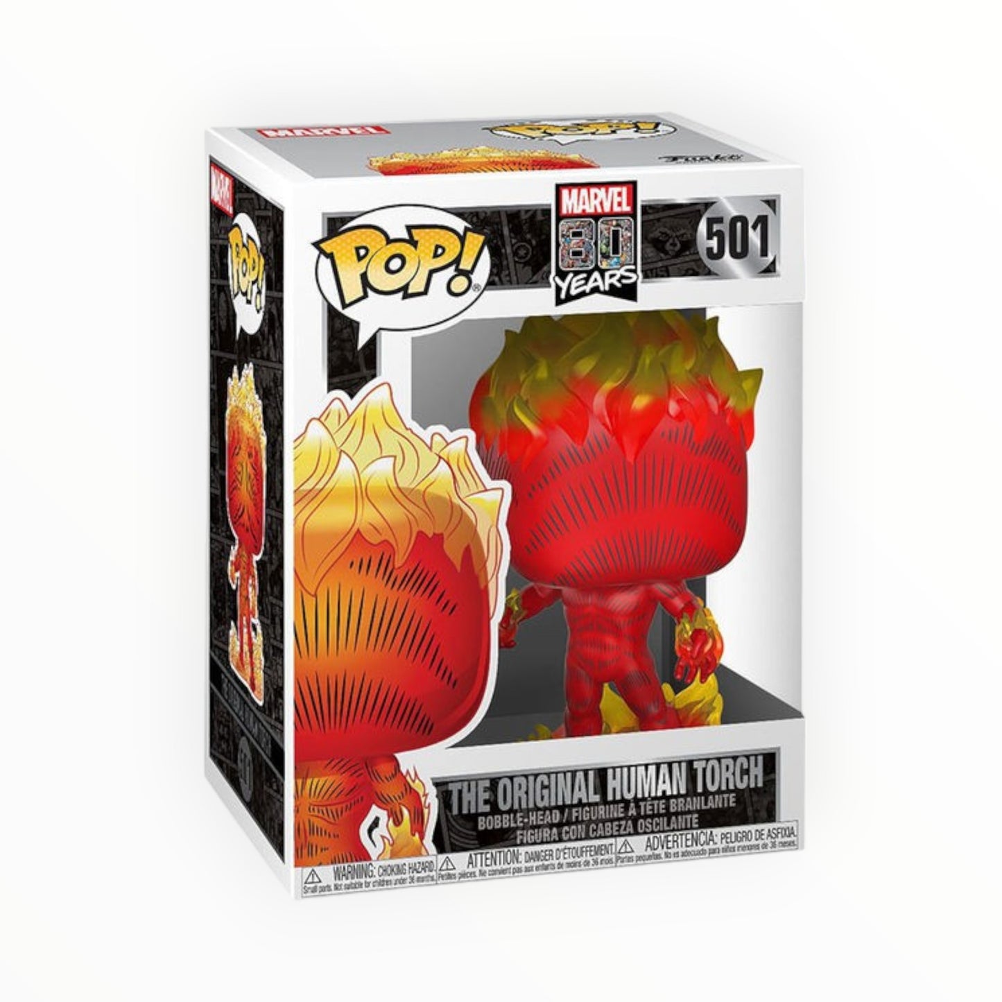 Funko Pop! - Antorcha Humana 1° Aparición, Pop Marvel, Modelo 501