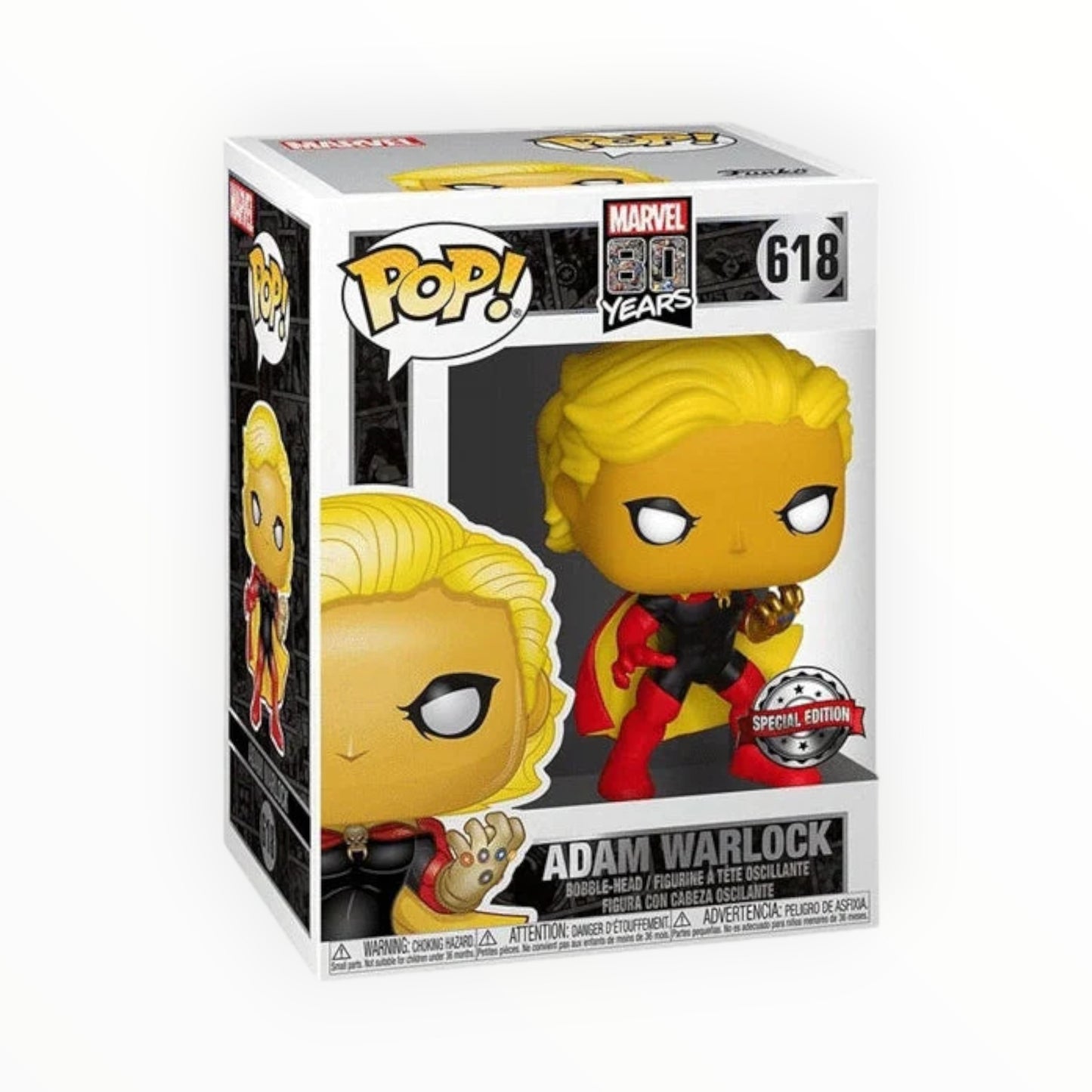 Funko Pop! - Adam Warlock, Marvel 80 Años, Modelo 618