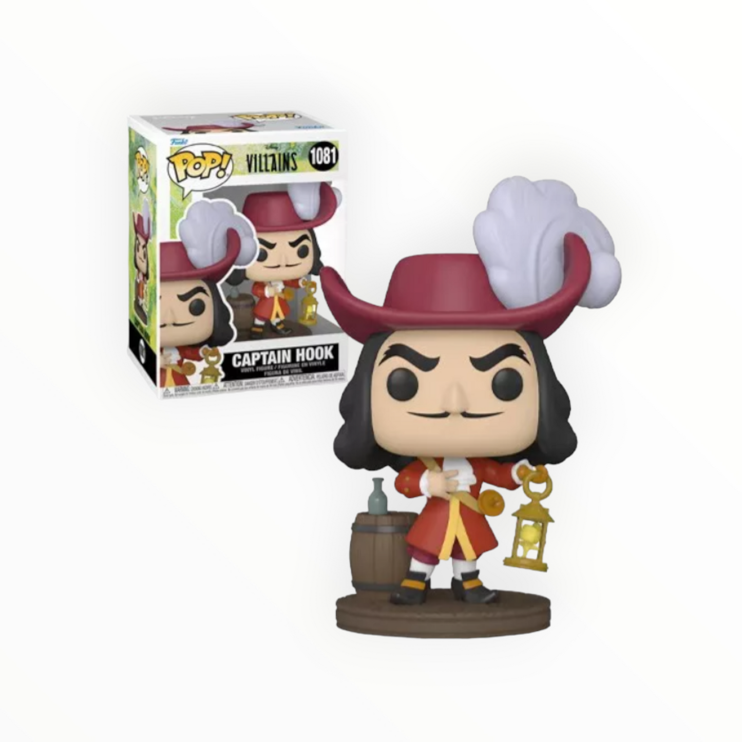 Funko Pop! - Capitan Hook, Villanos Disney, Modelo 1081