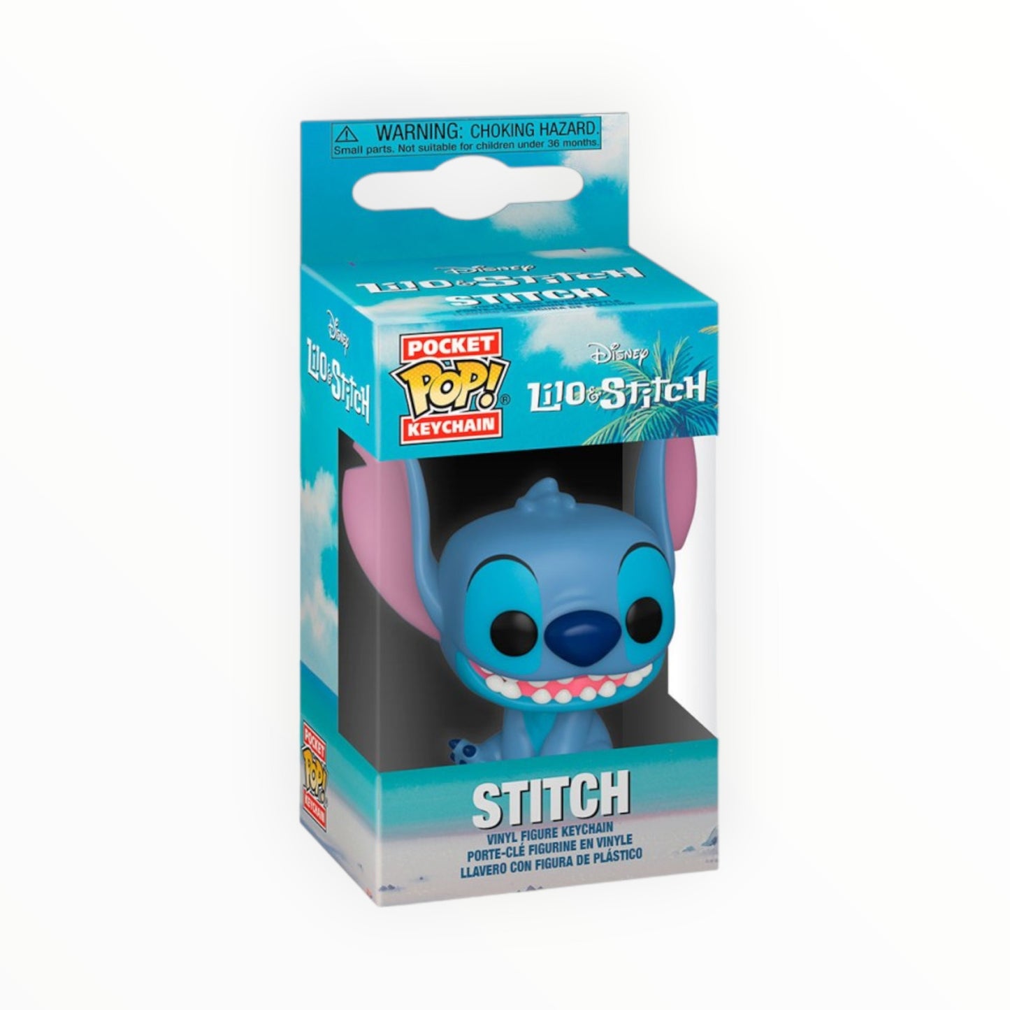 Funko Pop! - Llavero Stitch sonriente, Lilo Y Stitch