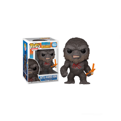 Funko Pop! - Kong Asustado De La Batalla, Godzilla Vs Kong, Modelo 1022