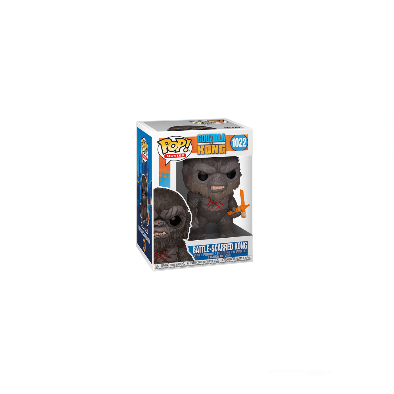 Funko Pop! - Kong Asustado De La Batalla, Godzilla Vs Kong, Modelo 1022