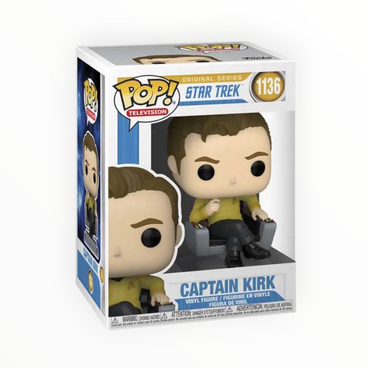 Funko Pop! - Capitan Kirk En Silla, Star Trek, Modelo 1136