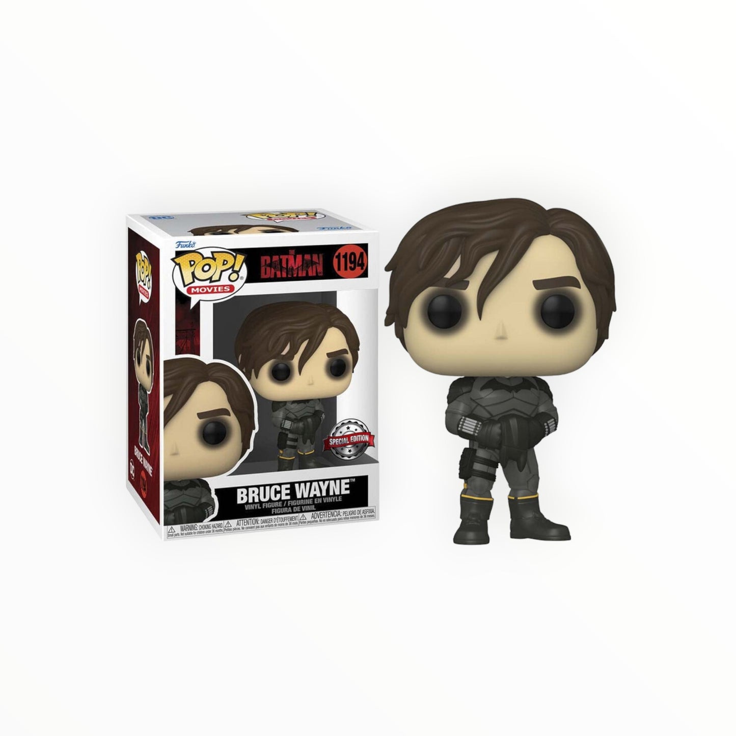 Funko Pop! - Bruce Wayne Sin Mascara, The Batman, Modelo 1194