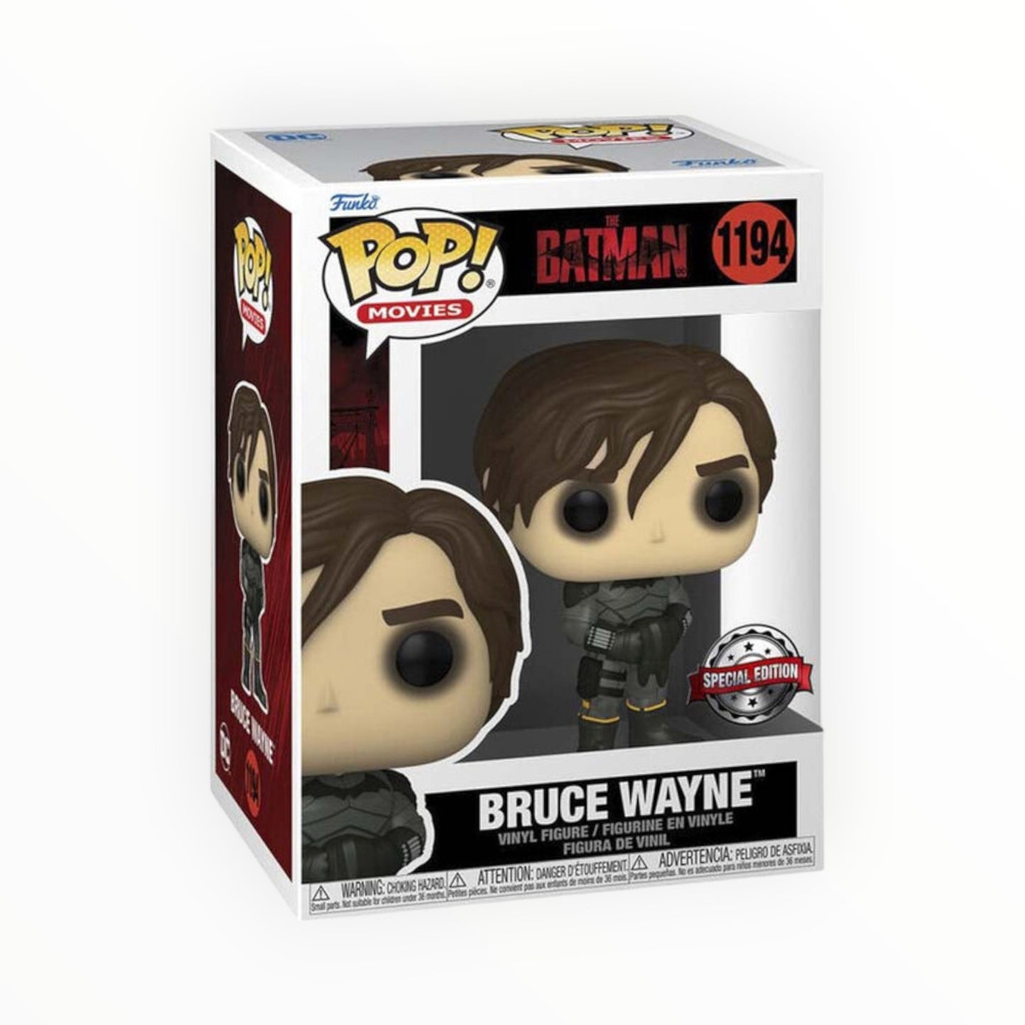 Funko Pop! - Bruce Wayne Sin Mascara, The Batman, Modelo 1194