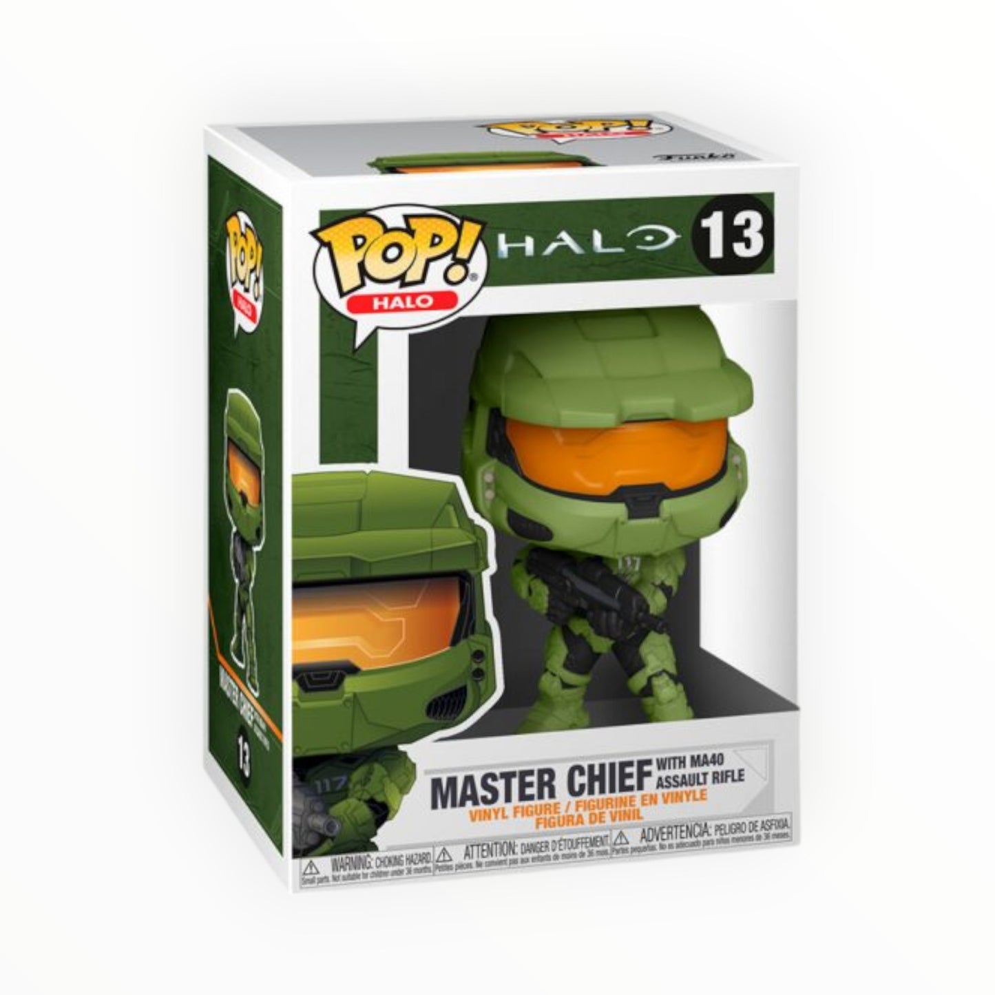 Funko Pop! - Master Chief Con Rifle Ma40, Halo Infinite, Modelo 13