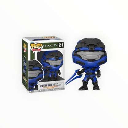 Funko Pop! - Mark V B Con Espada De Energia Azul, Halo Infinite, Modelo 21