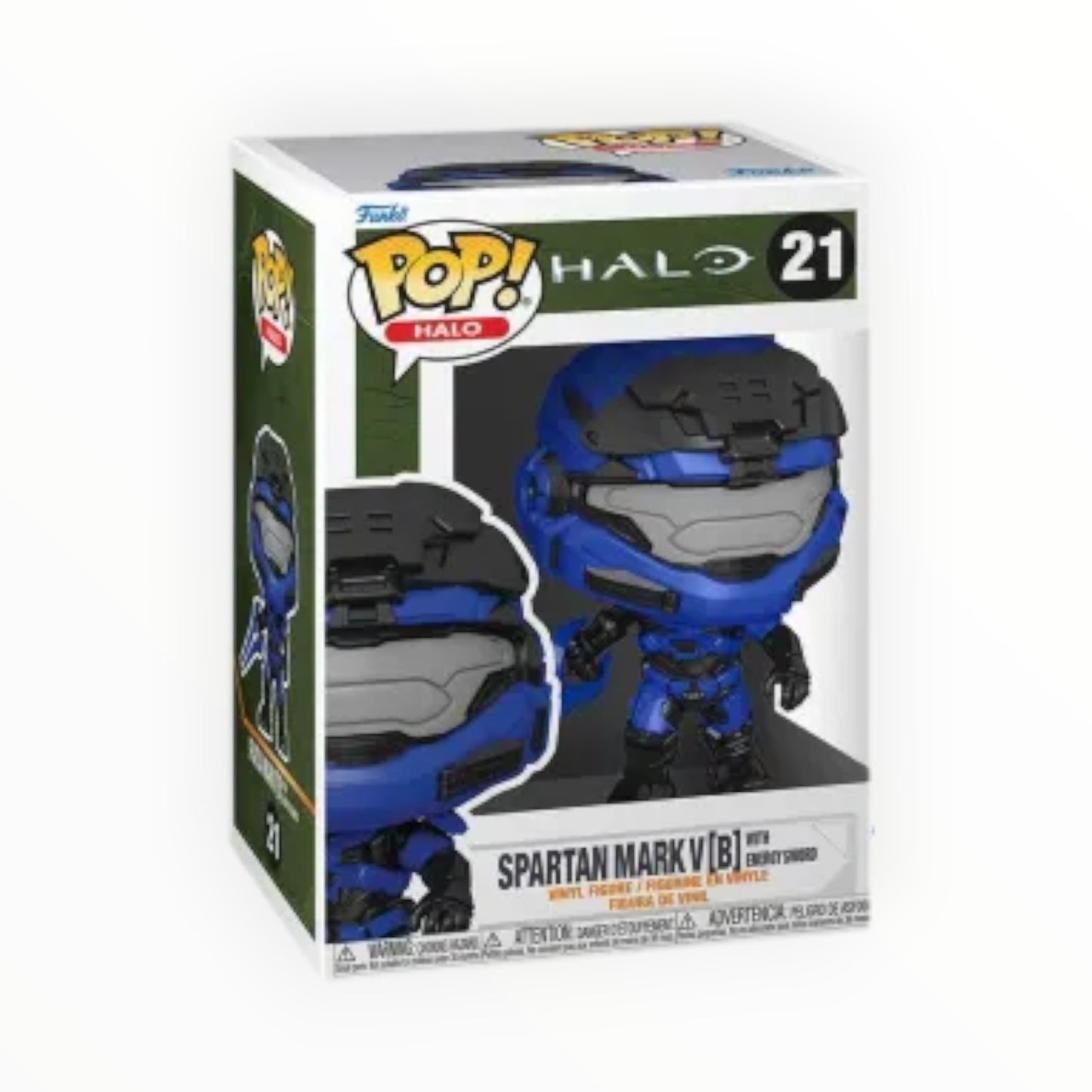 Funko Pop! - Mark V B Con Espada De Energia Azul, Halo Infinite, Modelo 21