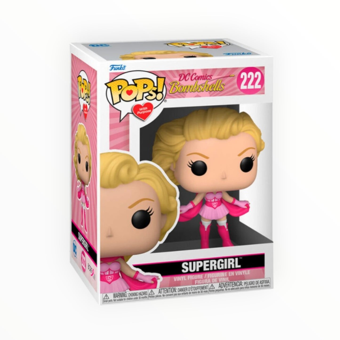 Funko Pop! - Supergirl Bombshell, DC Lucha Contra El Cáncer, Modelo 222