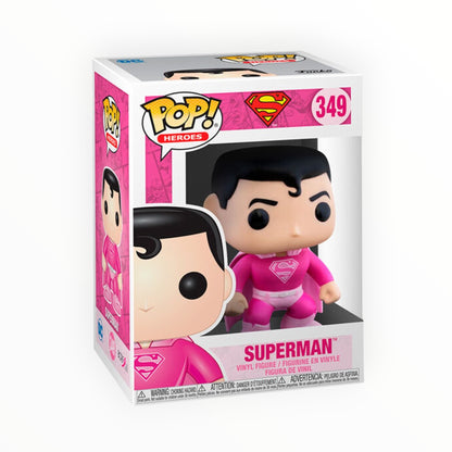 Funko Pop! - Superman Rosa, Lucha Contar El Cáncer, Modelo 349