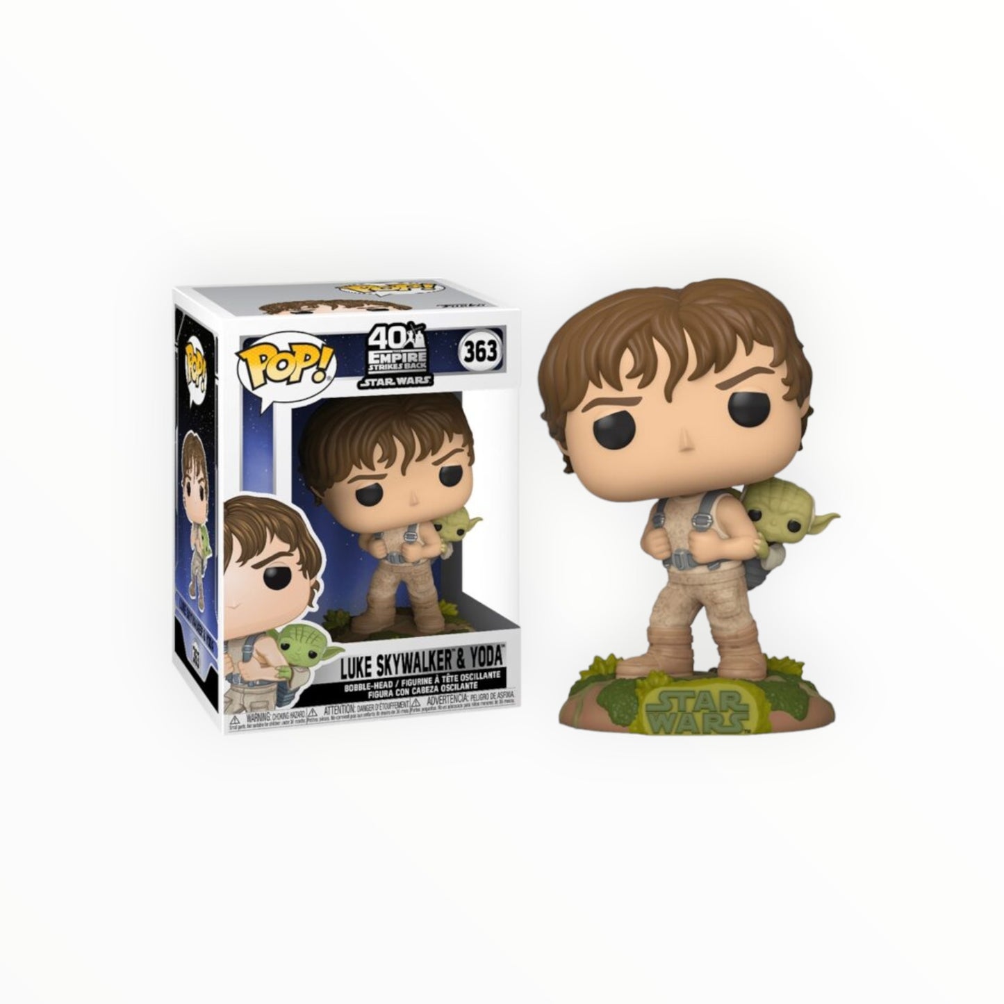 Funko Pop! - Luke Entrenando Con Yoda, El Imperio Contra Ataca, Modelo 363