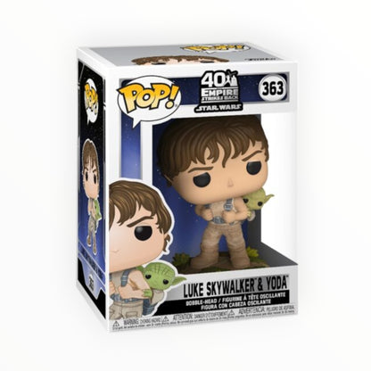 Funko Pop! - Luke Entrenando Con Yoda, El Imperio Contra Ataca, Modelo 363