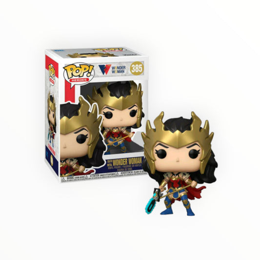 Funko Pop! - Death Metal Mujer Maravilla, Wonder Woman 80, Modelo 385