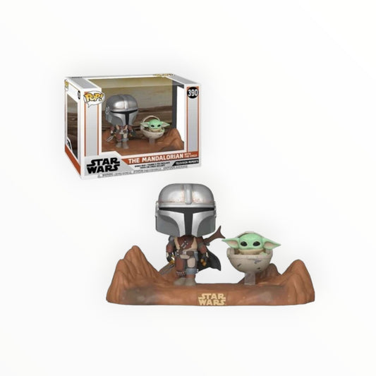 Funko Pop! - Mandaloriano Y Baby Yoda 10", El Mandaloriano, Modelo 390