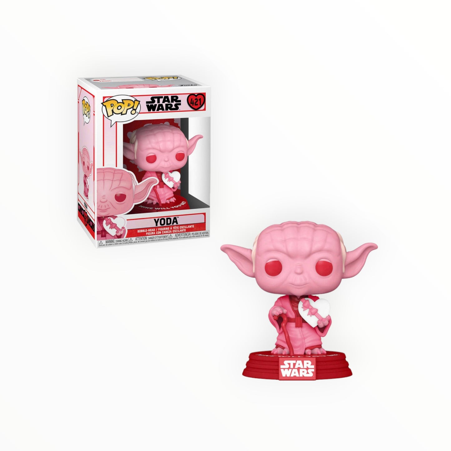 Funko Pop! - Yoda San Valentin, Star Wars, Modelo 421