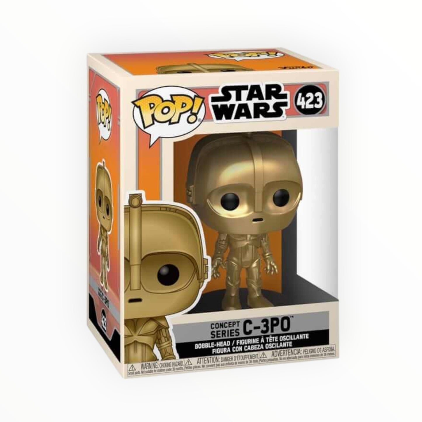 Funko Pop! - C-3PO Concepto, Star Wars, Modelo 423