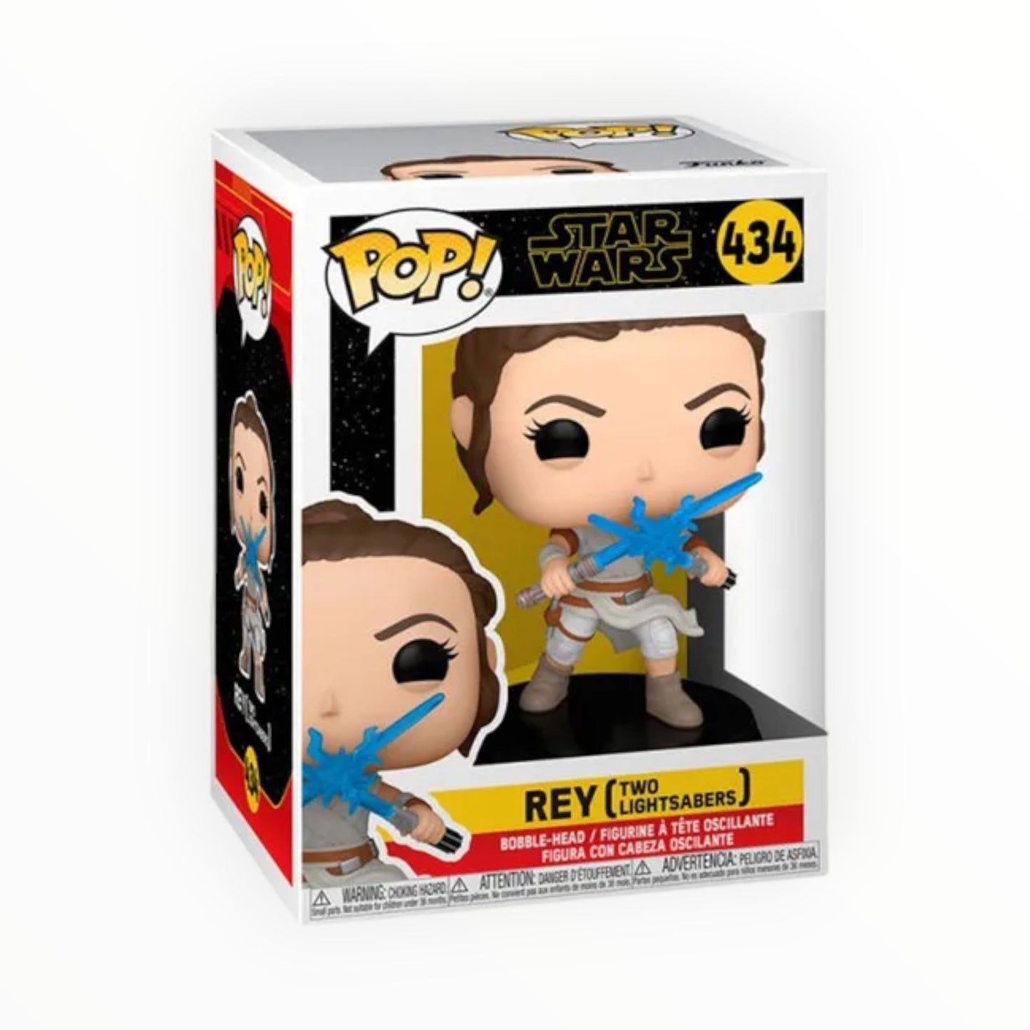 Funko Pop! - Rey Con 2 Sables, Star Wars, Modelo 434