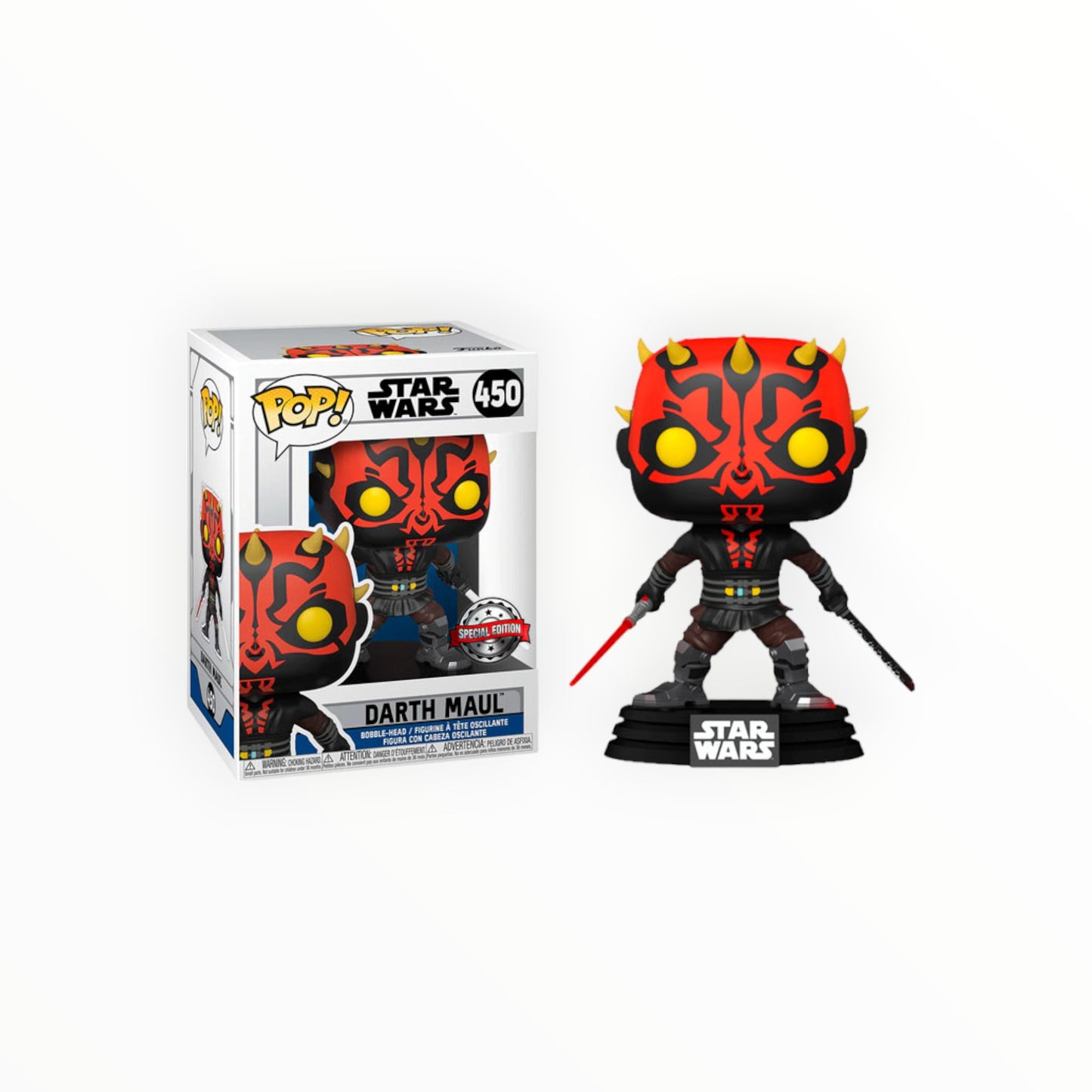 Funko Pop! - Darth Maul Con Sables Exclusivo, Star Wars, Modelo 450