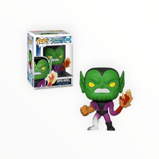 Funko Pop! - Super Skrull, 4 Fantásticos, Modelo 566