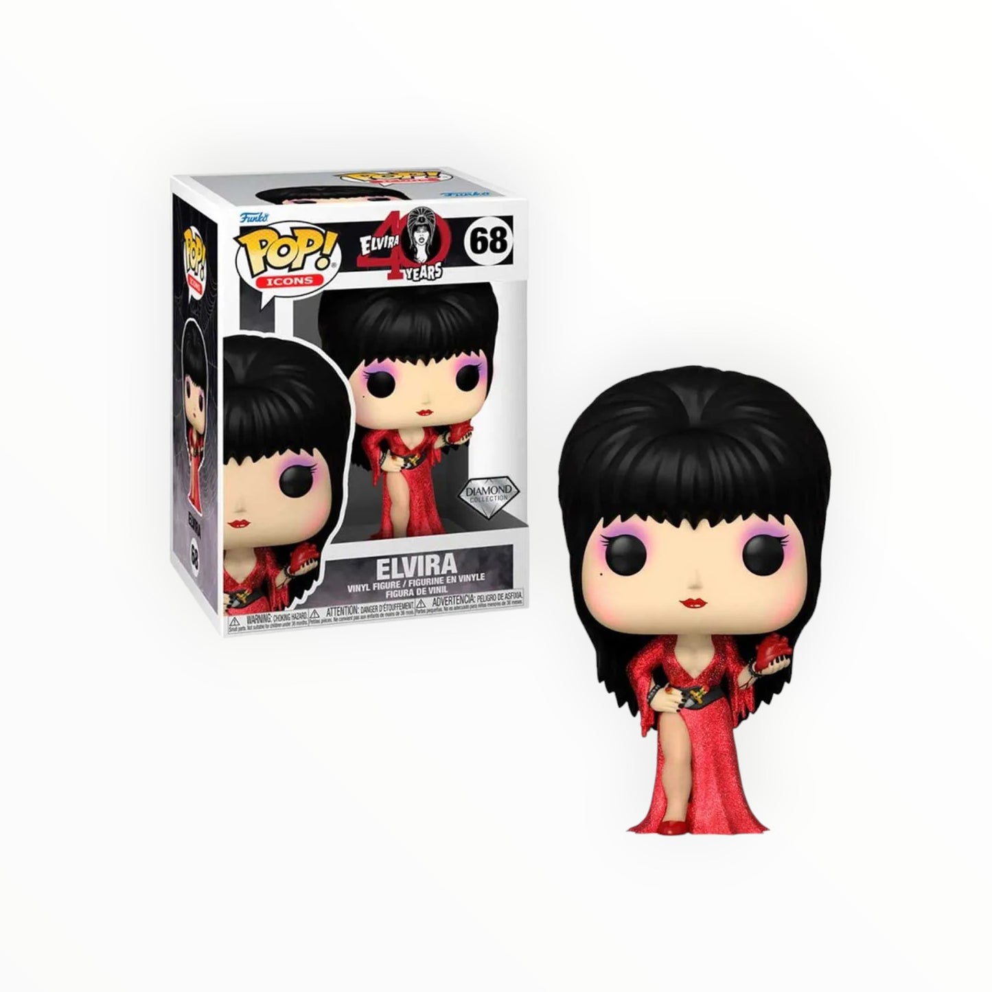 Funko Pop! - Elvira, Elvira 40 Aniversario, Modelo 68