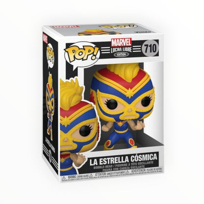 Funko Pop! - Capitana Marvel La Estrella Cósmica, Lucha Libre, Modelo 710