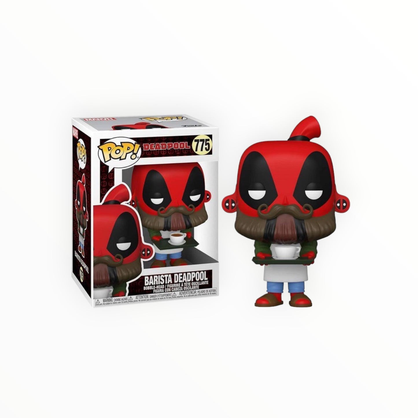 Funko Pop! - Deadpool Barista, Deadpool 30 Aniversario, Modelo 775