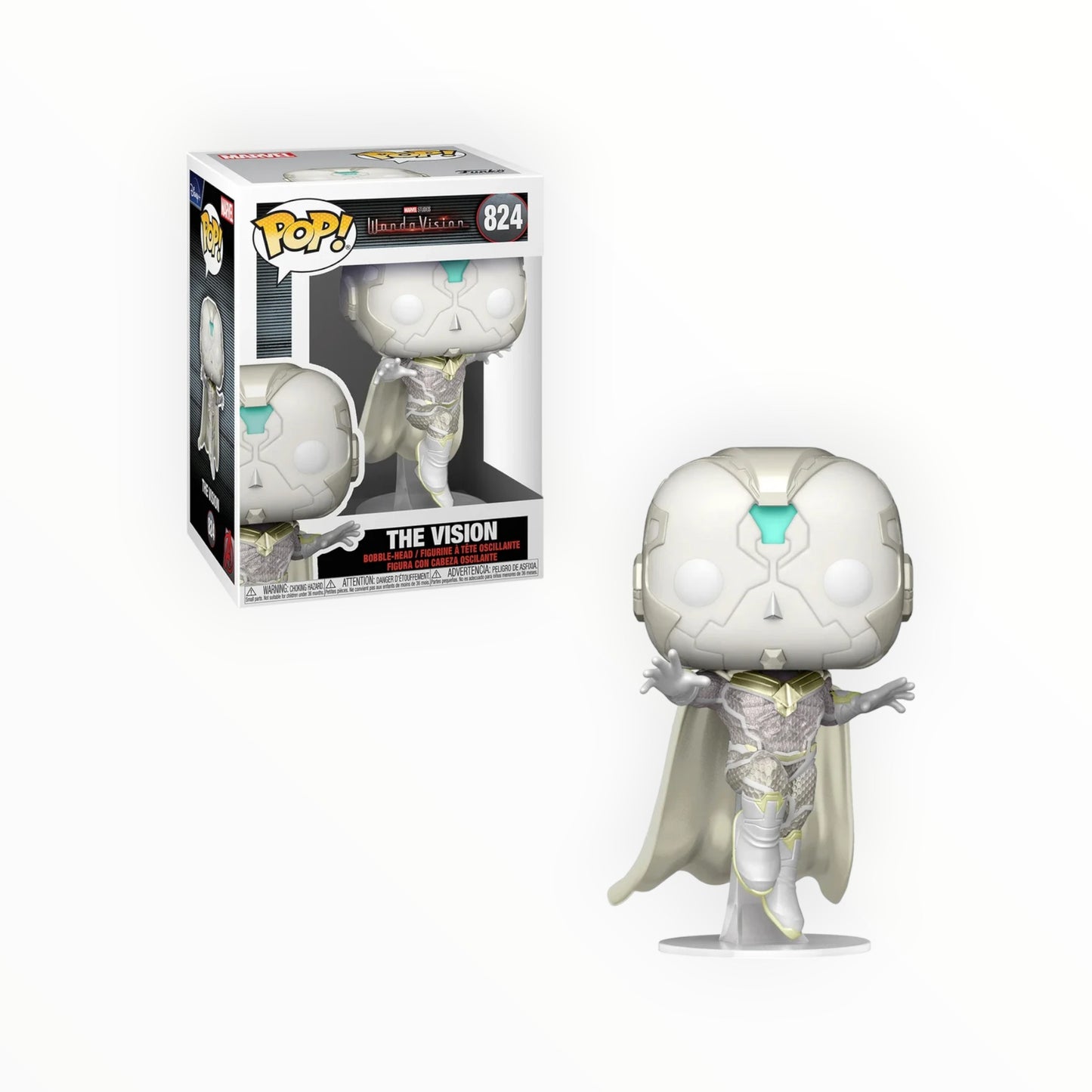 Funko Pop! - Vision Blanco, Wandavision, Modelo 824