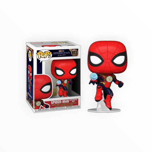 Funko Pop! - Spiderman Traje Integrado, Spiderman No Way Home, Modelo 913