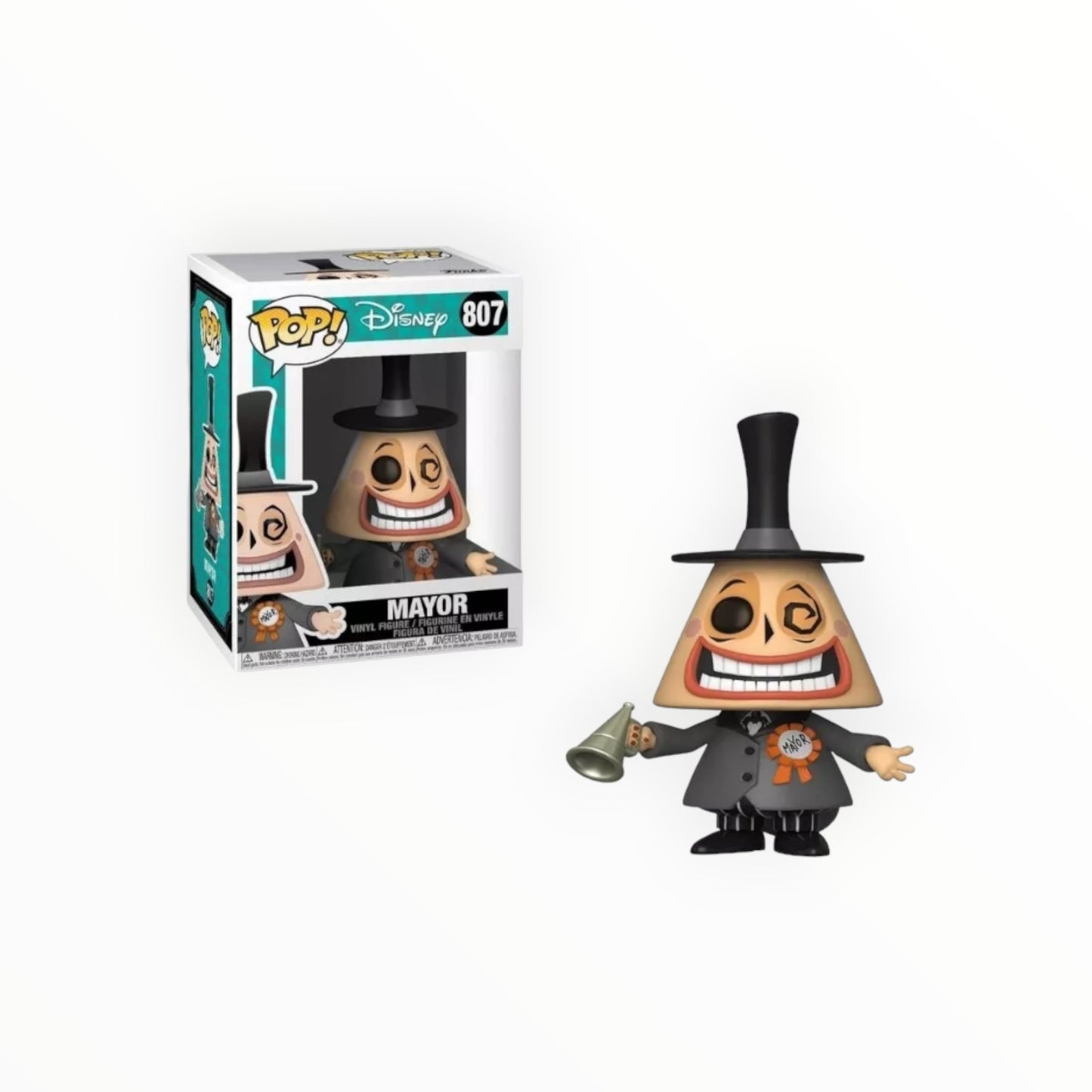 Funko Pop! - Mayor Con Megáfono, el extraño mundo de Jack, Disney, modelo 807