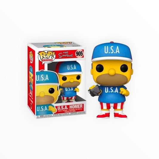 Funko Pop! - Homero USA, Los Simpsons, Modelo 905