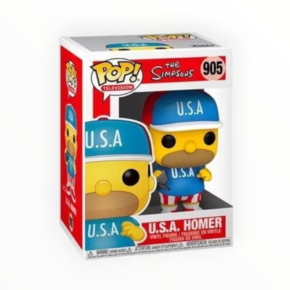 Funko Pop! - Homero USA, Los Simpsons, Modelo 905
