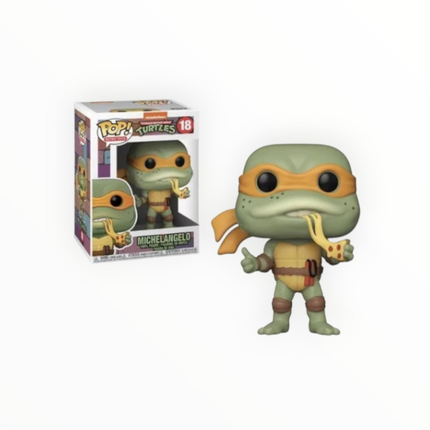 Funko Pop! - Michelangelo, Tortugas Ninja, Modelo 18