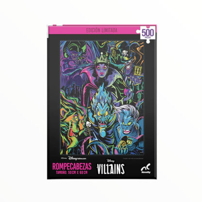 Rompecabezas Villains Disney, 500 piezas, Edición limitada