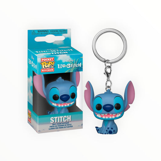 Funko Pop! - Llavero Stitch sonriente, Lilo Y Stitch